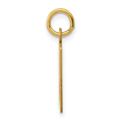 14K Yellow Gold Small Elongated Number 79 Charm