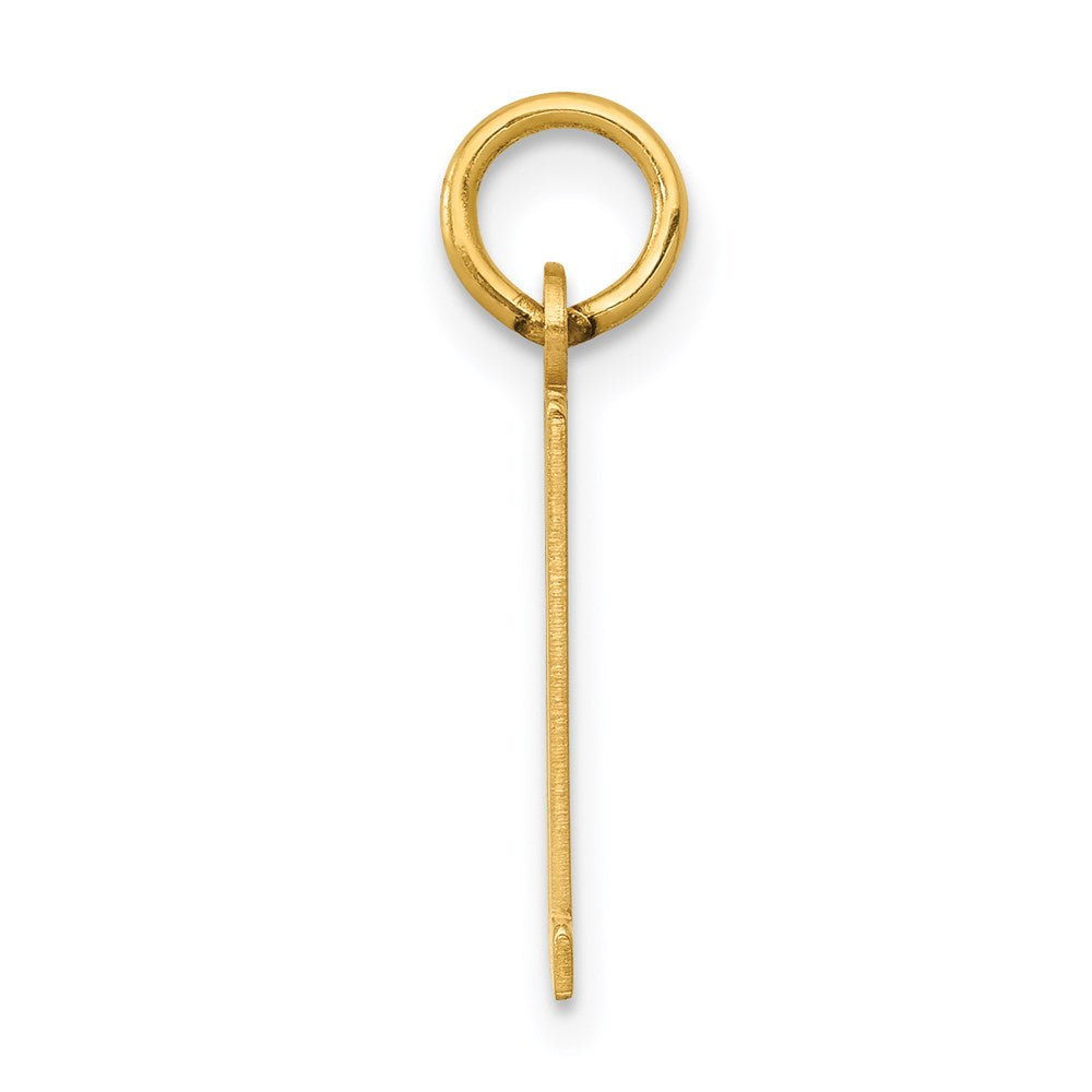 14K Yellow Gold Small Elongated Number 81 Charm