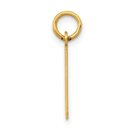 14K Yellow Gold Small Elongated Number 81 Charm