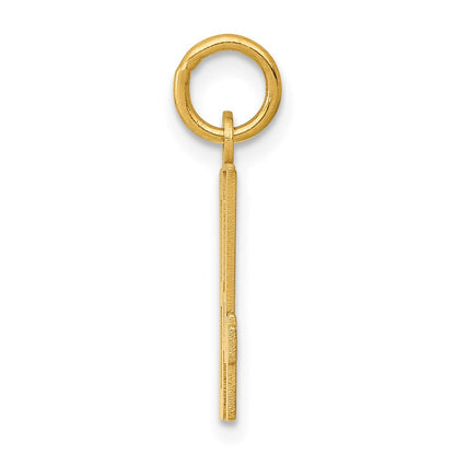 14K Yellow Gold Small Elongated Number 84 Charm