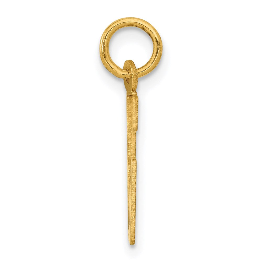 14K Yellow Gold Small Elongated Number 86 Charm