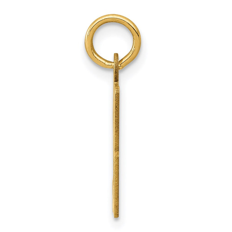 14K Yellow Gold Small Elongated Number 93 Charm