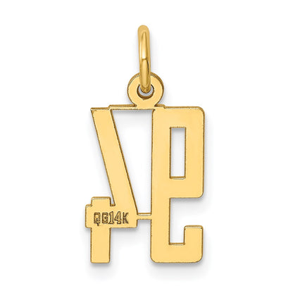 14K Yellow Gold Small Elongated Number 94 Charm