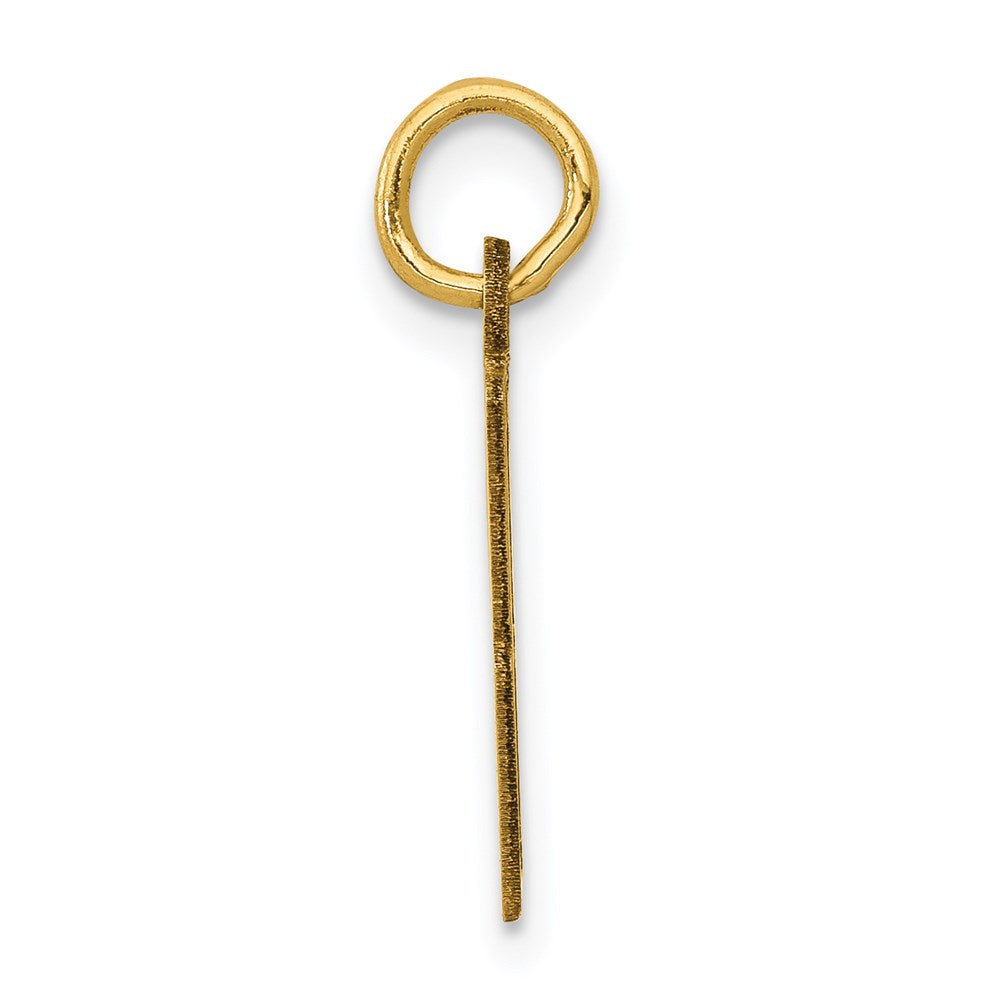 14K Yellow Gold Small Elongated Number 98 Charm