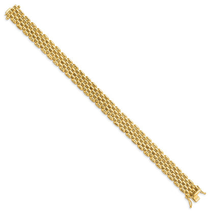 14K Yellow Gold Polished Fancy Bracelet