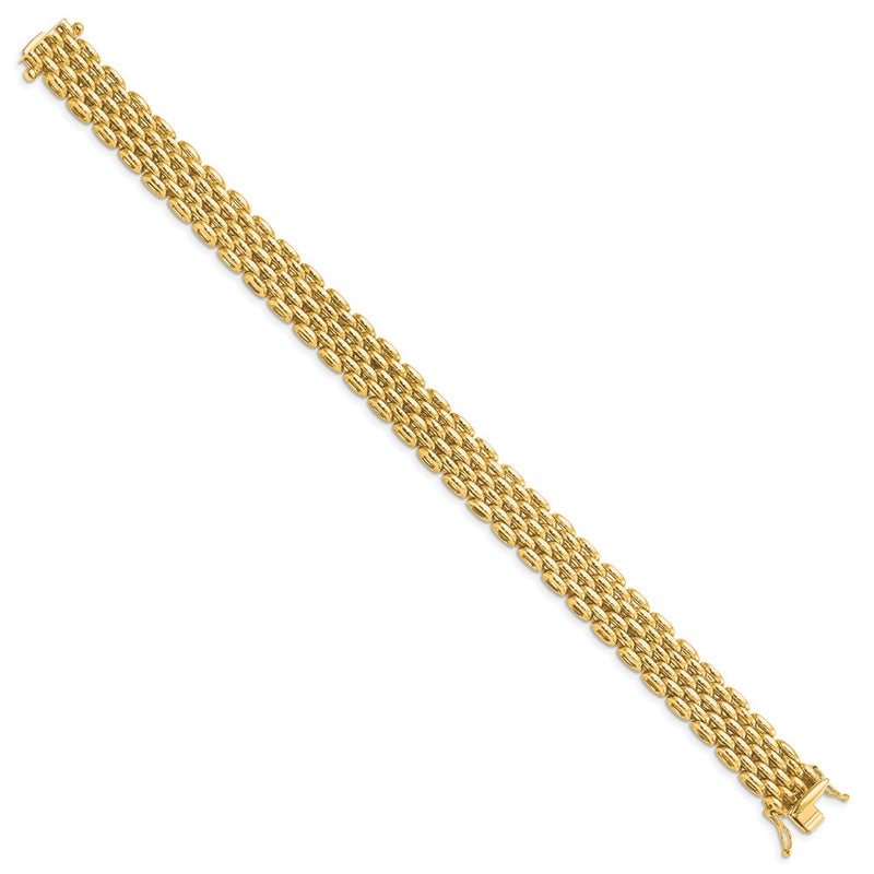 14K Yellow Gold Polished Fancy Bracelet