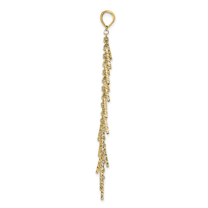 14K Yellow Gold Polished D/C Pendant