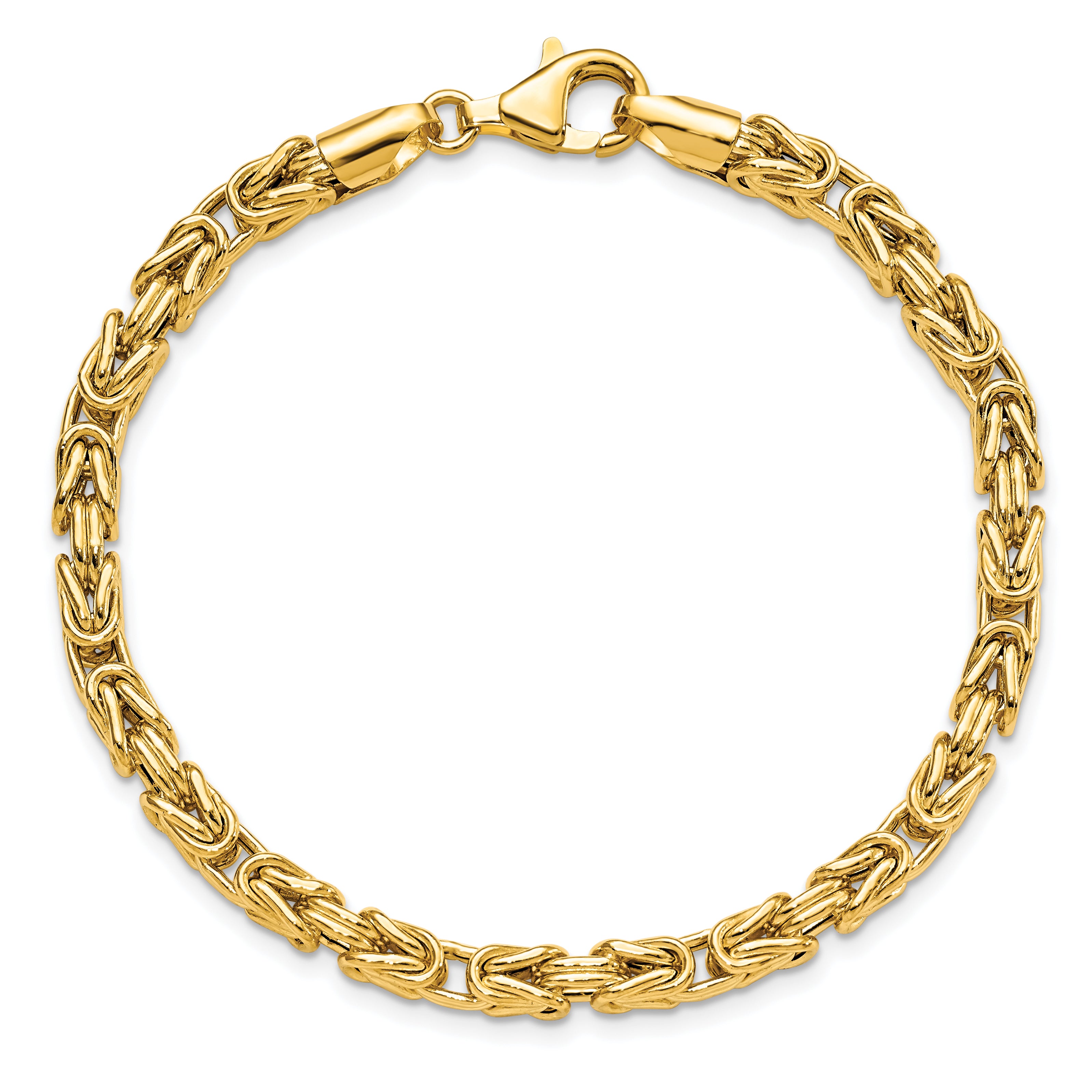 14K Yellow Gold Polished Fancy Link Bracelet
