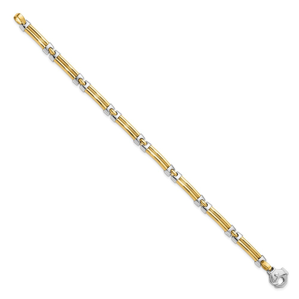 14K Two Tone Polished Bracelet