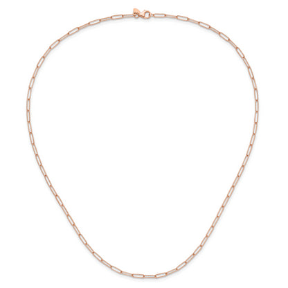 14K Rose Gold Polished Fancy Link Necklace