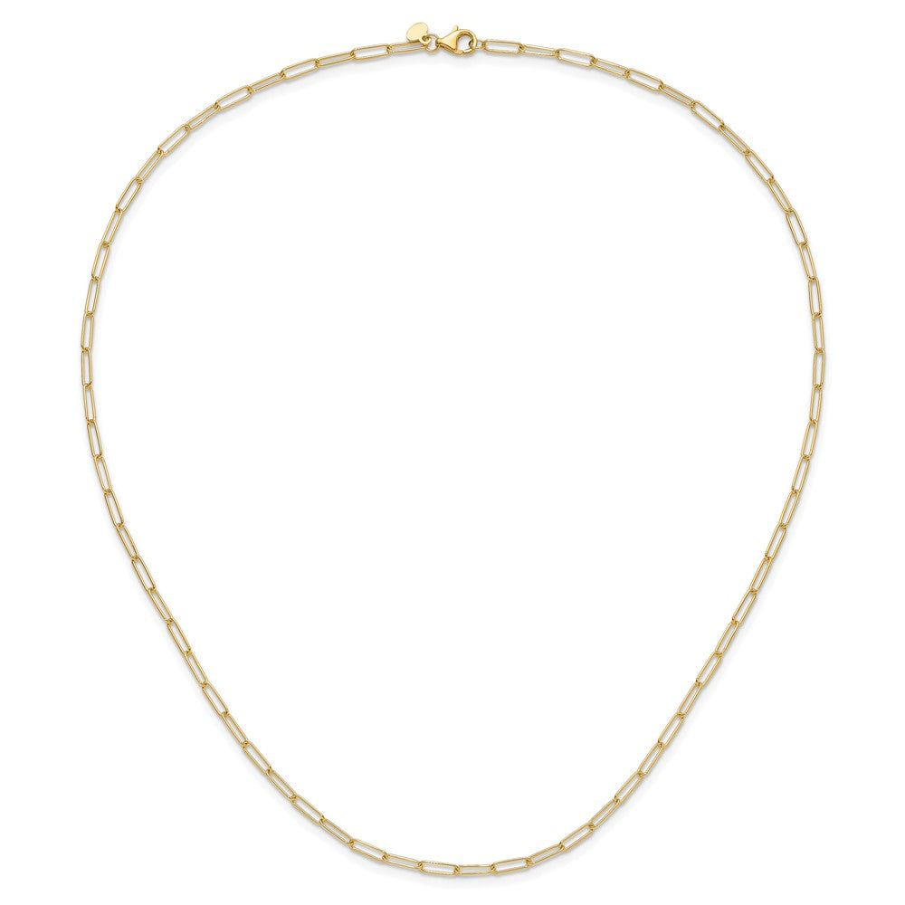 14K Yellow Gold Polished Fancy Link Chain Necklace