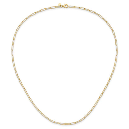 14K Yellow Gold Polished Fancy Link Chain Necklace