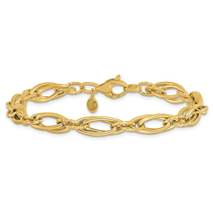 14k-yellow-gold-polished-diamond-cut-fancy-link-bracelet-lf1612-7-75