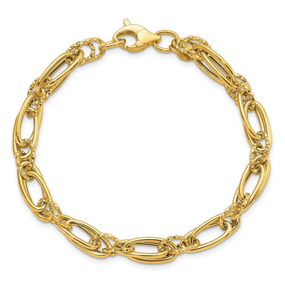 14k-yellow-gold-polished-diamond-cut-fancy-link-bracelet-lf1612-7-75
