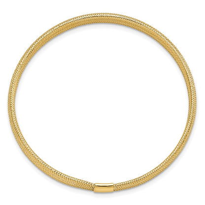 14K Yellow Gold Polished Stretch Bracelet