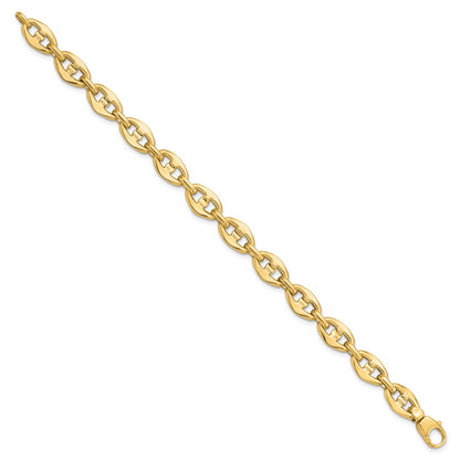 14K Yellow Gold Polished Fancy Link Bracelet