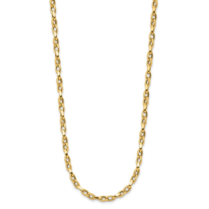 14K Yellow Gold Polished Fancy Link Necklace