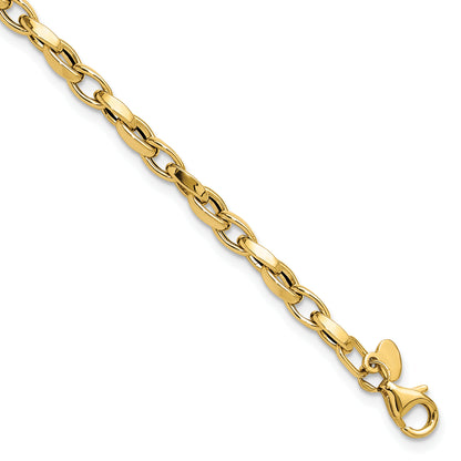 14K Yellow Gold Polished Fancy Link Bracelet