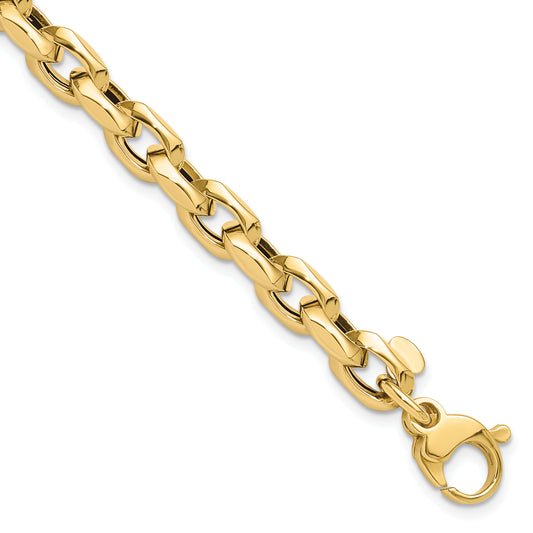 14K Yellow Gold Polished Fancy Link Bracelet