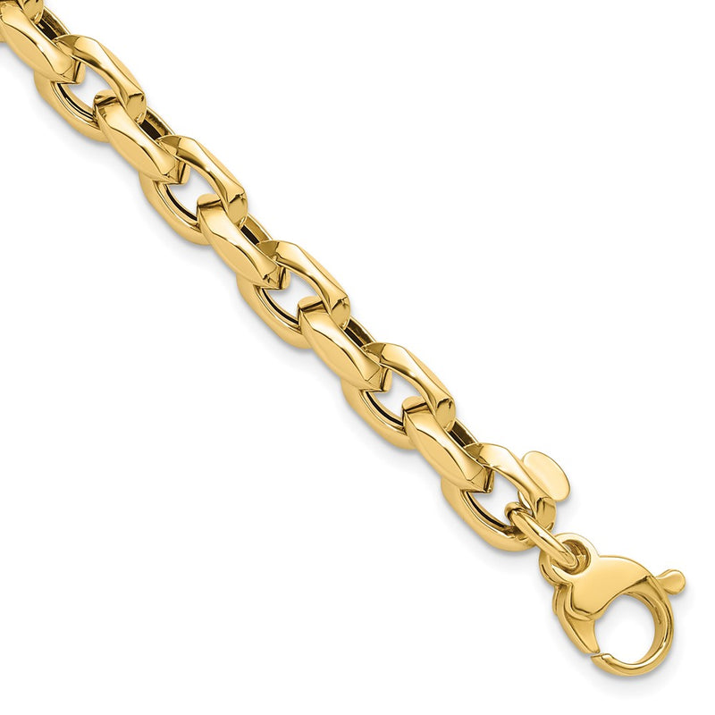14K Yellow Gold Polished Fancy Link Bracelet