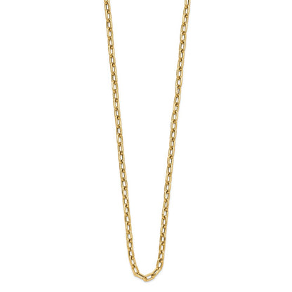 14K Yellow Gold Polished Fancy Toggle Link Chain Necklace