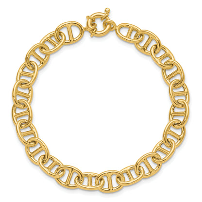14K Yellow Gold Polished Fancy Link Bracelet