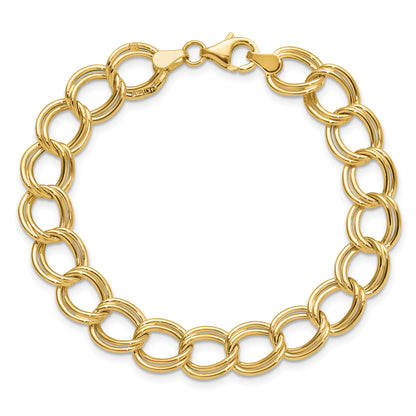 14K Yellow Gold Polished Fancy Link Bracelet