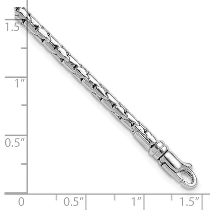 14K White Gold Polished Fancy Bracelet
