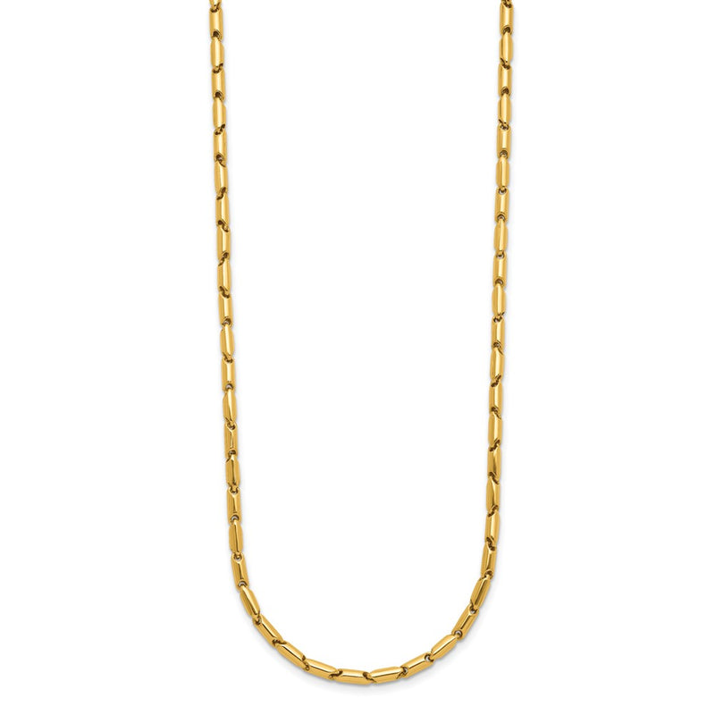 14K Yellow Gold Polished Fancy Link Necklace