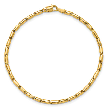 14K Yellow Gold Polished Fancy Link Bracelet