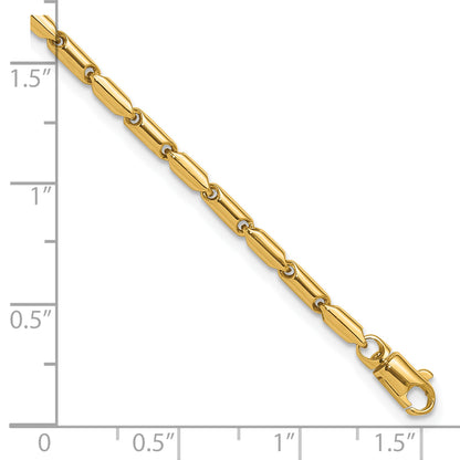 14K Yellow Gold Polished Fancy Link Bracelet