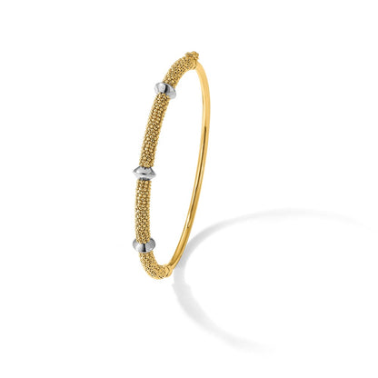 14k-two-tone-polished-and-textured-hinged-bangle-lf1924