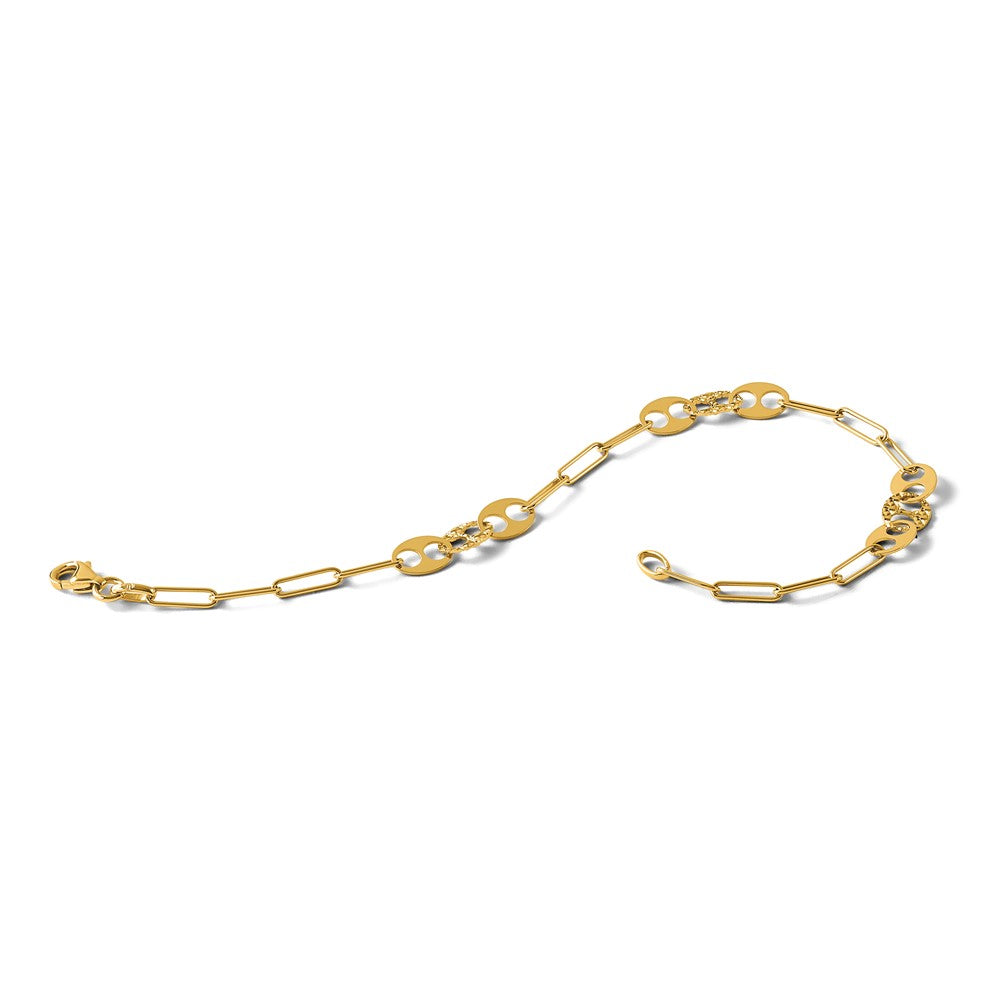 14k-yellow-gold-polished-and-diamond-cut-fancy-link-bracelet-lf1926-7
