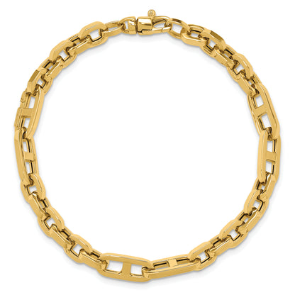 14K Yellow Gold Polished Fancy Link Bracelet