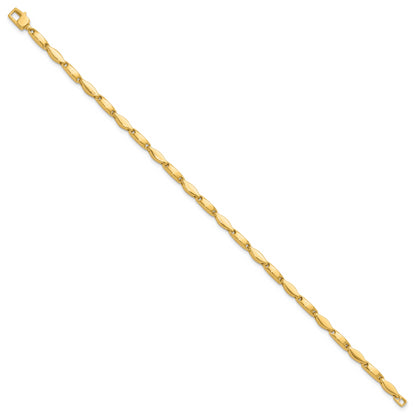 14K Yellow Gold Polished Fancy Link Bracelet