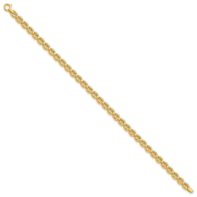 14K Yellow Gold Polished Fancy Link Bracelet