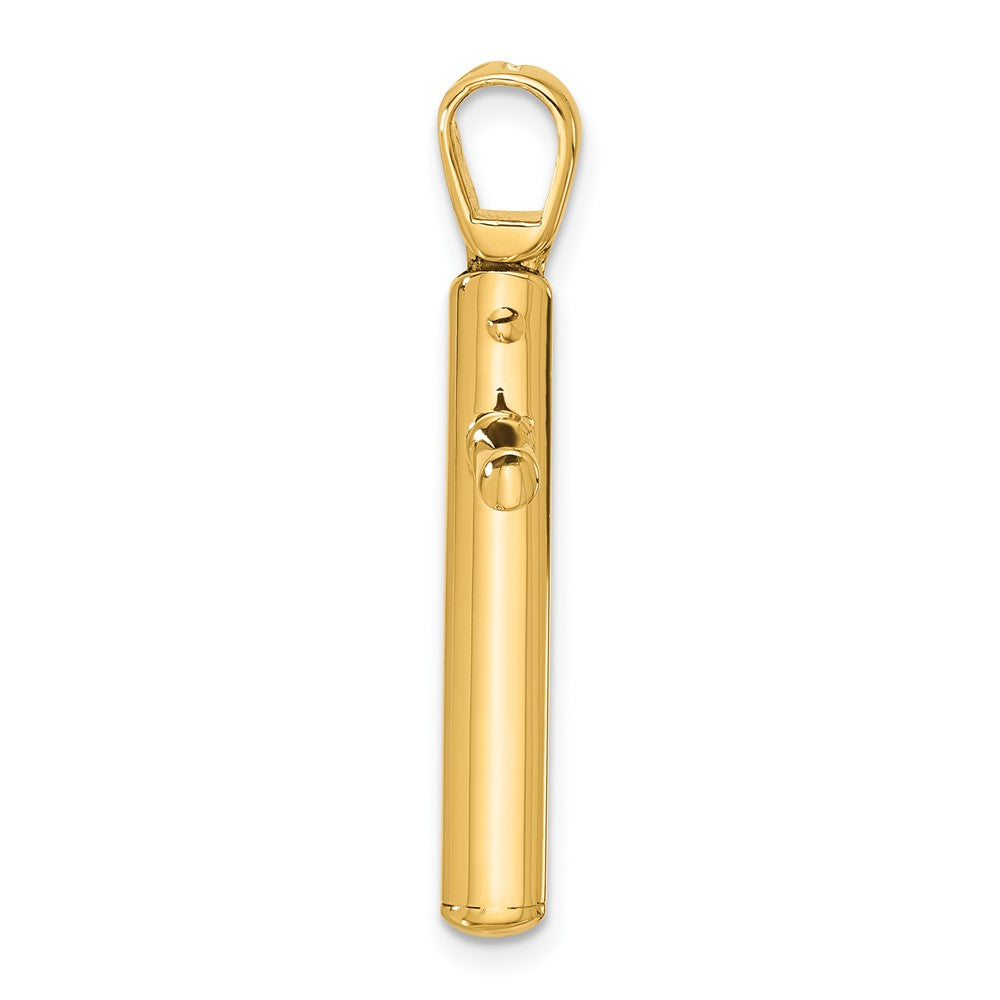 14K Yellow Gold Polished Cross Pendant