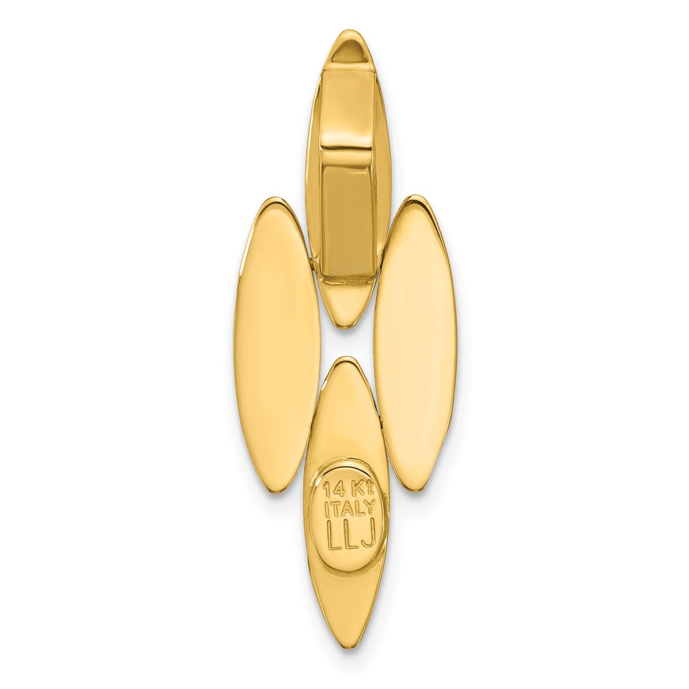 14K Yellow Gold Polished Fancy Pendant