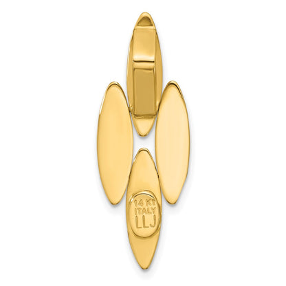 14K Yellow Gold Polished Fancy Pendant