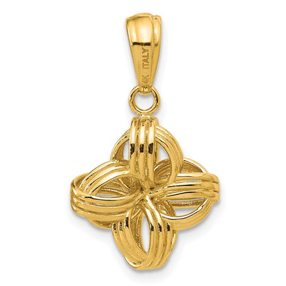 14K Yellow Gold Polished Fancy Pendant