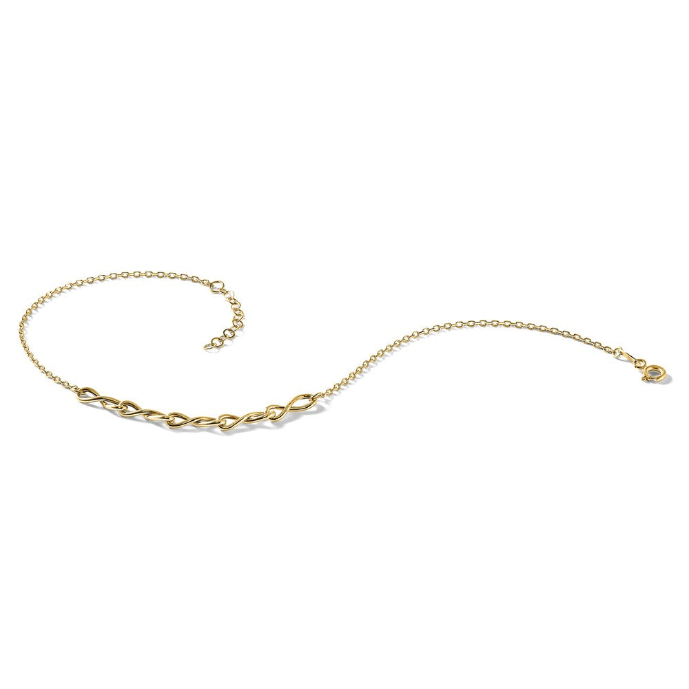 14K Yellow Gold Polished Infinity 9in Plus 1in Ext. Anklet