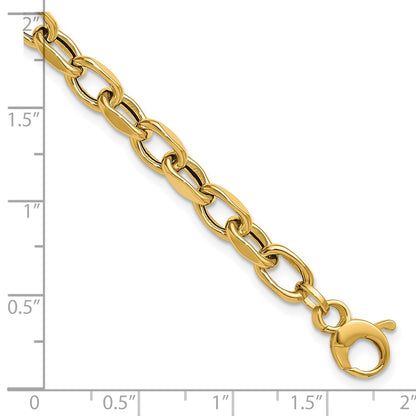 14K Yellow Gold Polished Fancy Link Bracelet