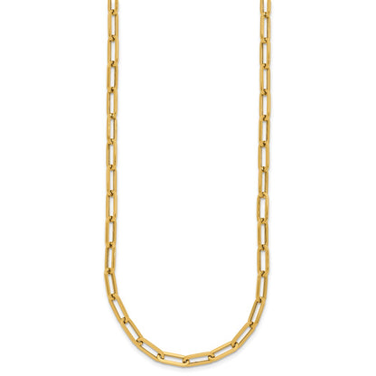 14K Yellow Gold Polished Fancy Link Chain Necklace