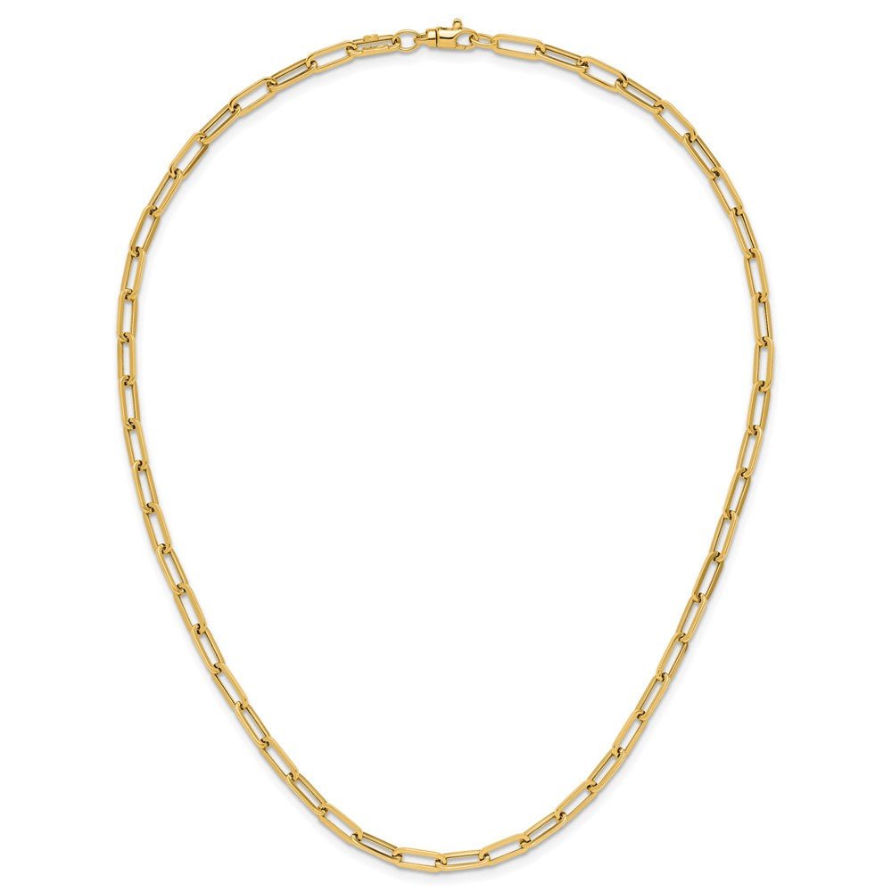 14K Yellow Gold Polished Fancy Link Chain Necklace