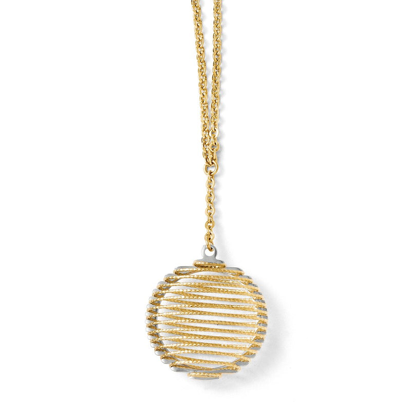 14K Two-Tone Wire Wrapped Necklace