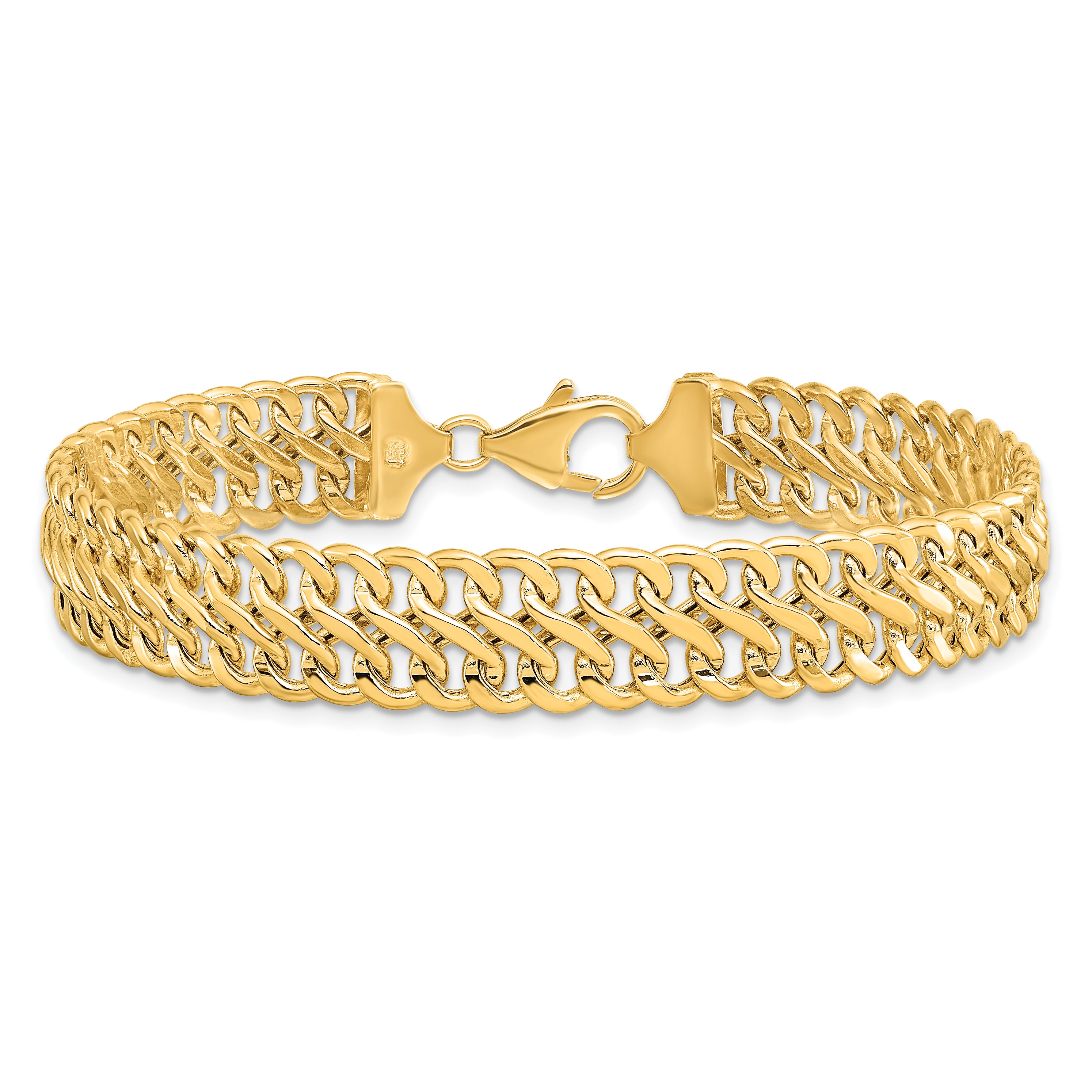 7.5 Inch 14K Polished Fancy Link Bracelet
