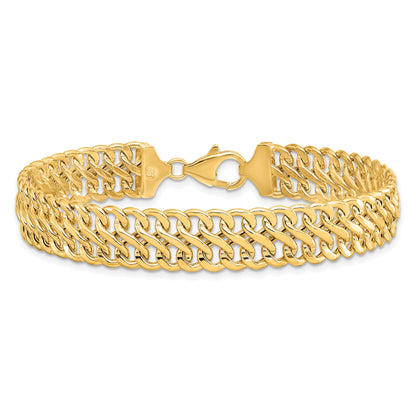 7.5 Inch 14K Polished Fancy Link Bracelet