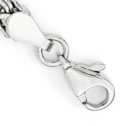 7 Inch 14K White Gold Polished Fancy Link Bracelet