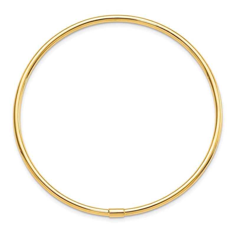 14K Yellow Gold Polished Slip-On Bangle