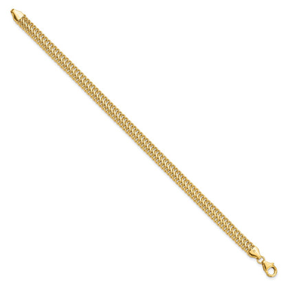 14K Yellow Gold Polished S Link Chain Bracelet